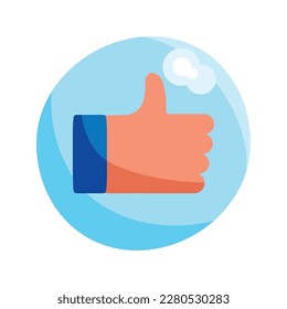 icono de subida de la mano