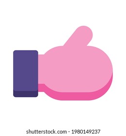 icono de interfaz de usuario similar a la mano