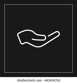 hand line line icon