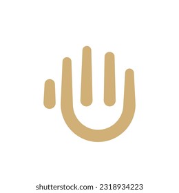 Logotipo de la línea de mano, logotipo de estilo lineal, inspiración de diseño de cinco logotipos de alto nivel