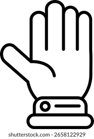 Hand Line vector Icon Design