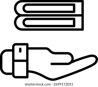 Línea de mano Vector Icon Design