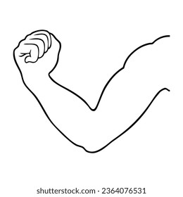 hand line vector illustration,isolated on white background,top view