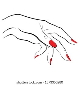 Download Woman Hand Long Nails Images Stock Photos Vectors Shutterstock