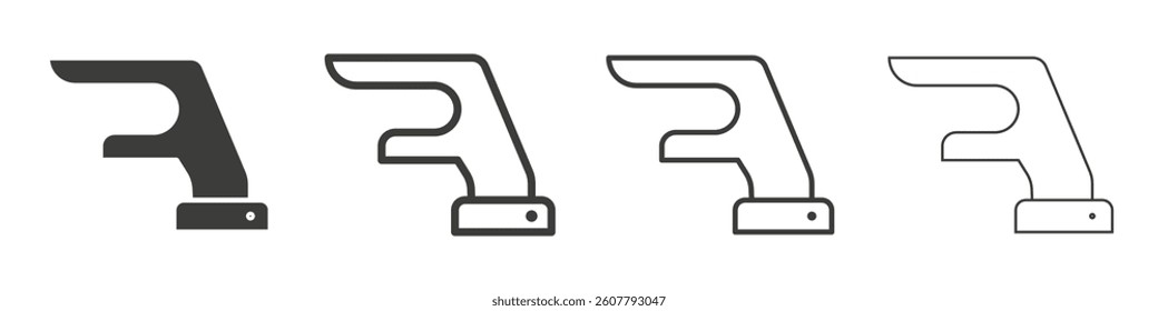 Hand Lizard icon collection for website designs