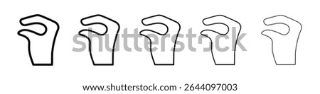 Hand Lizard icon concept. graphic design, logo, Web, UI.
