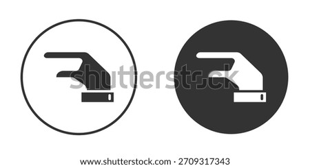 Hand Lizard icon in glyph style for web Design. UI UX icons