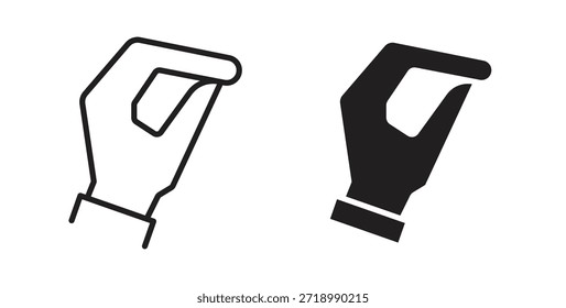 Hand Lizard icon for mobile app, editable designs