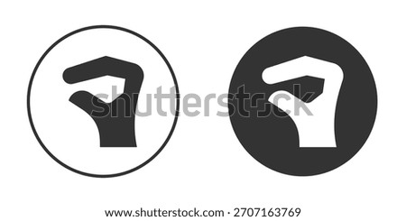 Hand Lizard icon for website design, logo for web and apps.