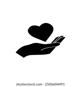 LOGOTIPO DE LA MANO, Plantilla del diseño del logotipo del cuidado de la mano.