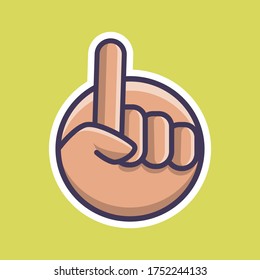 logotipo de mano, vector lindo de mano, icono de mano, ilustración del vector de mano de gesto