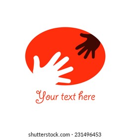 Hand logo design