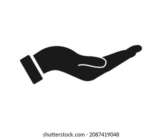 Hand logo design. Hand icon vector design