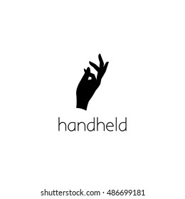 hand logo graphic design concept. Editable hand element, can be used as logotype, icon, template in web and print 