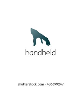hand logo graphic design concept. Editable hand element, can be used as logotype, icon, template in web and print 