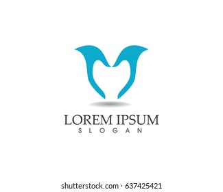 Hand logo help care