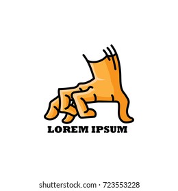 hand logo icon template