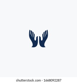 Hand logo Icon template design in Vector illustration 