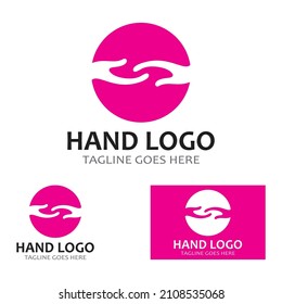 Hand logo icon vector design template