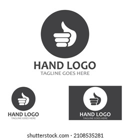 Hand logo icon vector design template