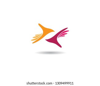 Hand logo illustration