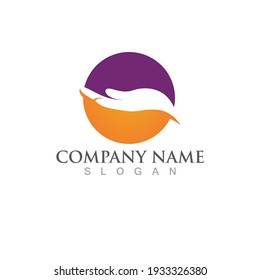 Hand logo and symbol vector