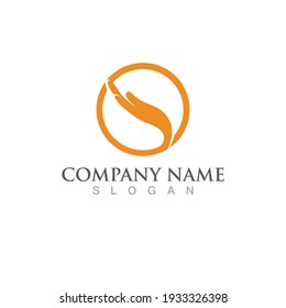 Hand logo and symbol vector
