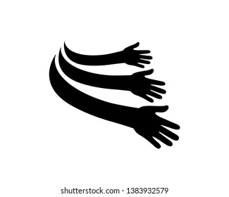 Hand Logo Template, Icon, Symbol - Vector