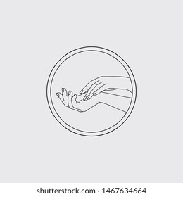 Hand Logo Template vector icon Business