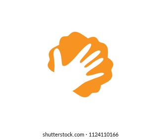 hand logo vector 