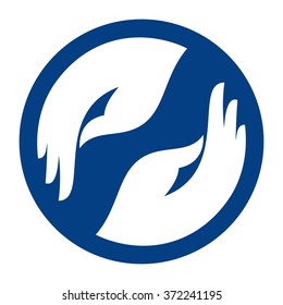 hand logo vector.