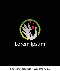 Hand logo vector design,illustration design