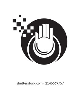 Hand logo vector icon design