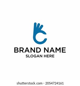 Hand logo vector icon free