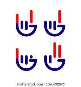 Hand Logo Vector Template Design Illustration