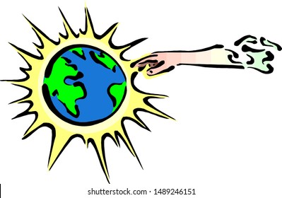 hand of the Lord created the Earth.