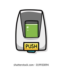 hand lotion machine doodle