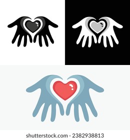 Ayuda para donar el logotipo de Hand Love Care