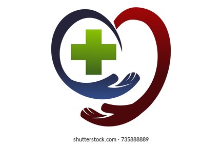Hand Love and Cross Healthy