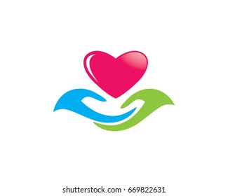 Hand And Love  Logo