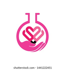 hand a love logo template