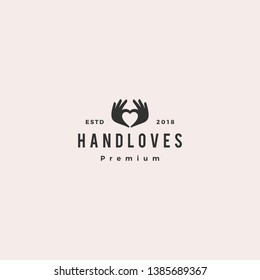 hand love logo vector illustration