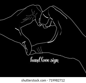 hand love sign