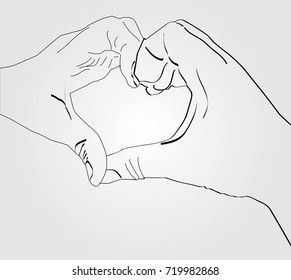 hand love sign