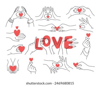 Hand Love Sign Posture Valentine Celebration