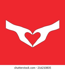 hand love sign vector, hand vector