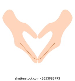 Ilustração do vetor do sinal de amor da mão