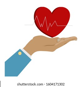 hand with the lovely heart 