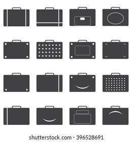 Hand luggage icon set ,vector design