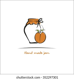 Hand made apricot jam